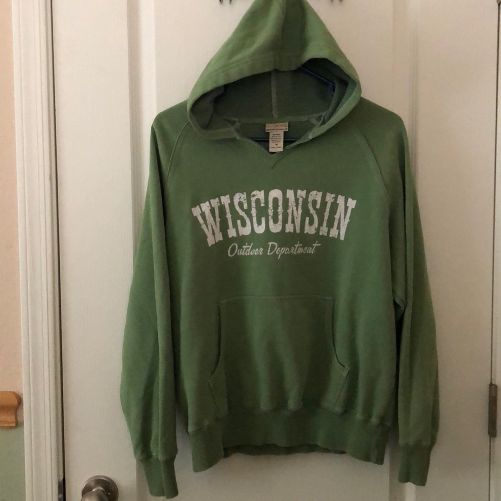 Green Wisconsin Hoodie.